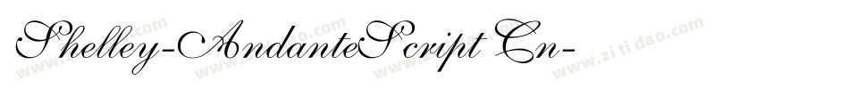 Shelley-AndanteScript Cn字体转换